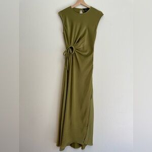House of Harlow 1960 satin keyhole dress